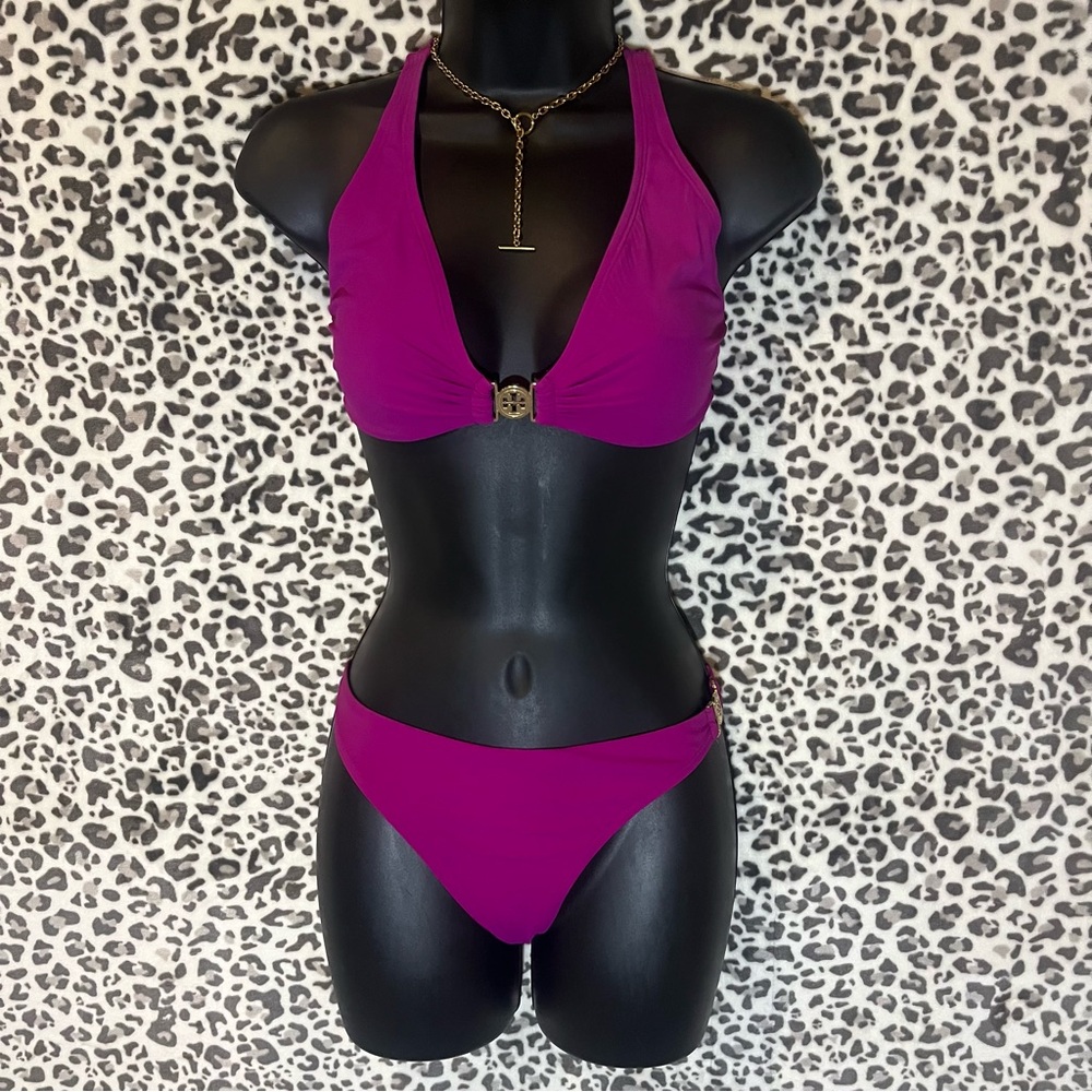 Tory Burch Magenta Halter Bikini